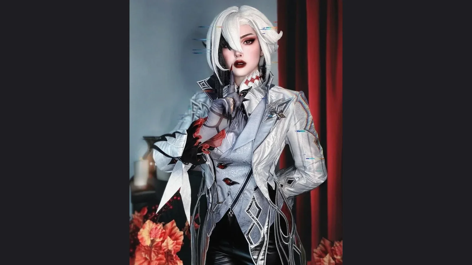 Arlecchino cosplay build from Genshin Impact