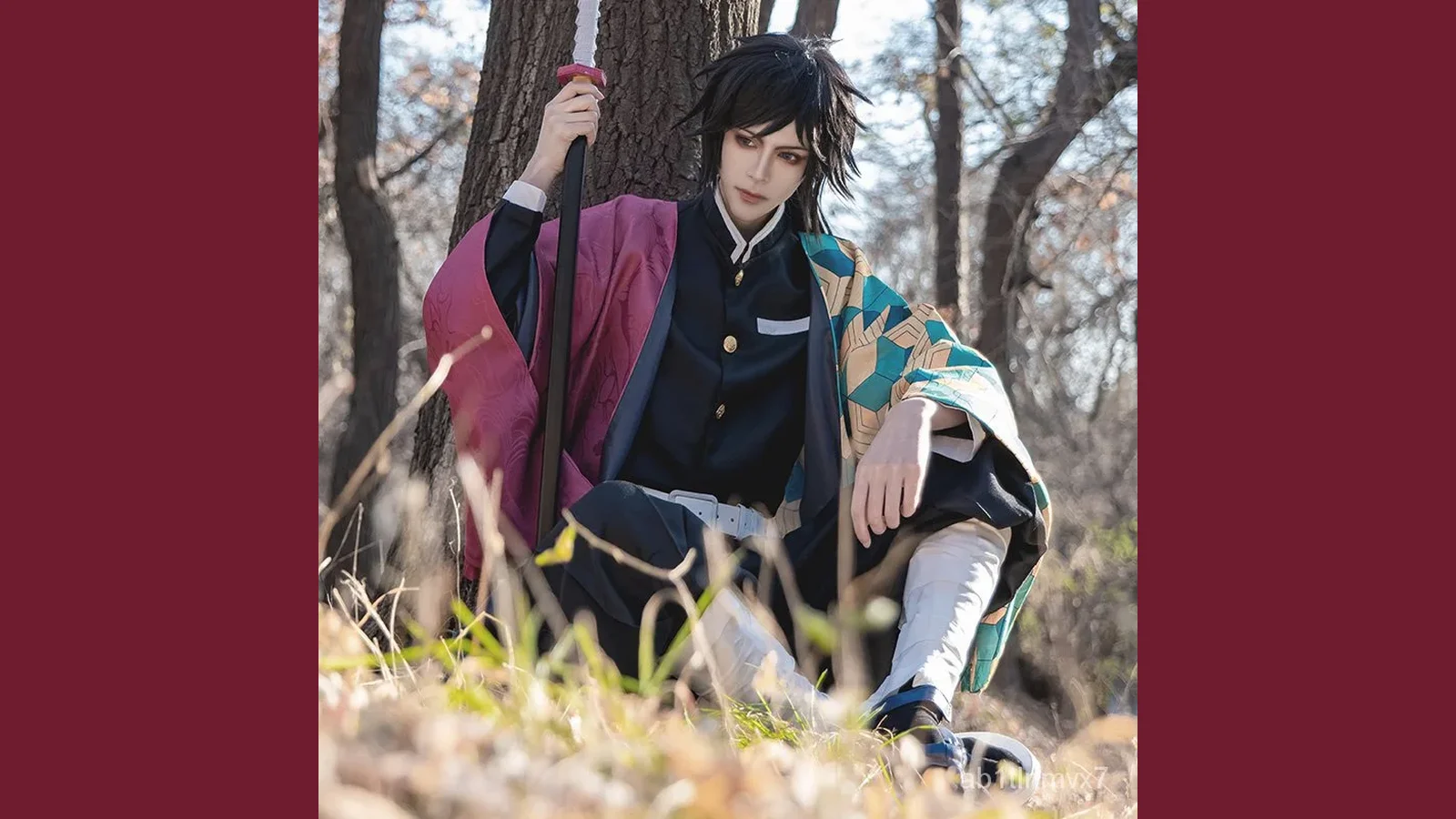 Giyu Tomioka cosplay build from Demon Slayer: Kimetsu no Yaiba