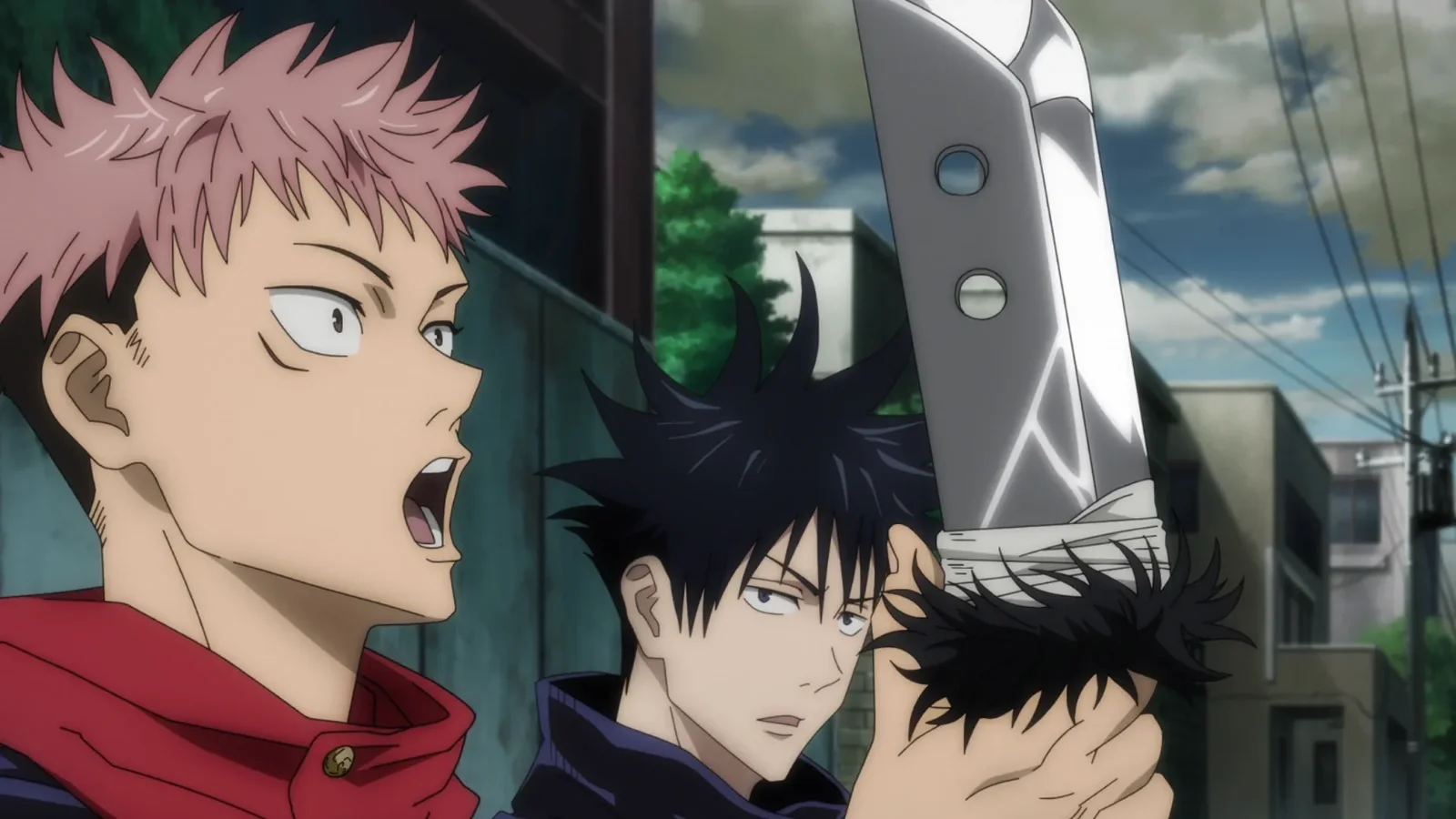 Yuji Itadori cosplay build from Jujutsu Kaisen