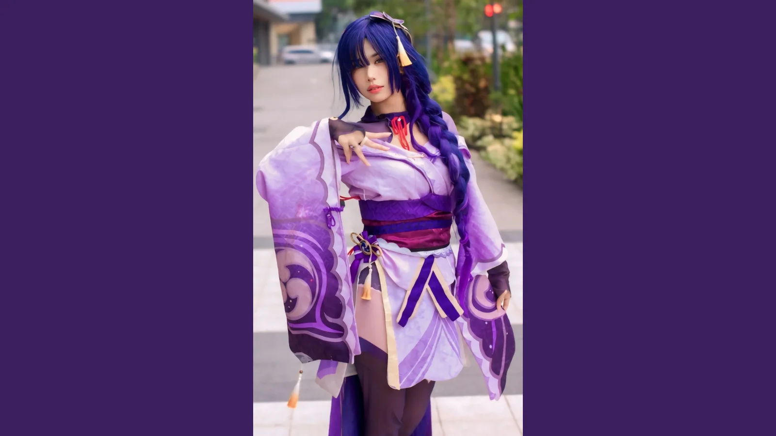 Raiden Shogun cosplay build from Genshin Impact