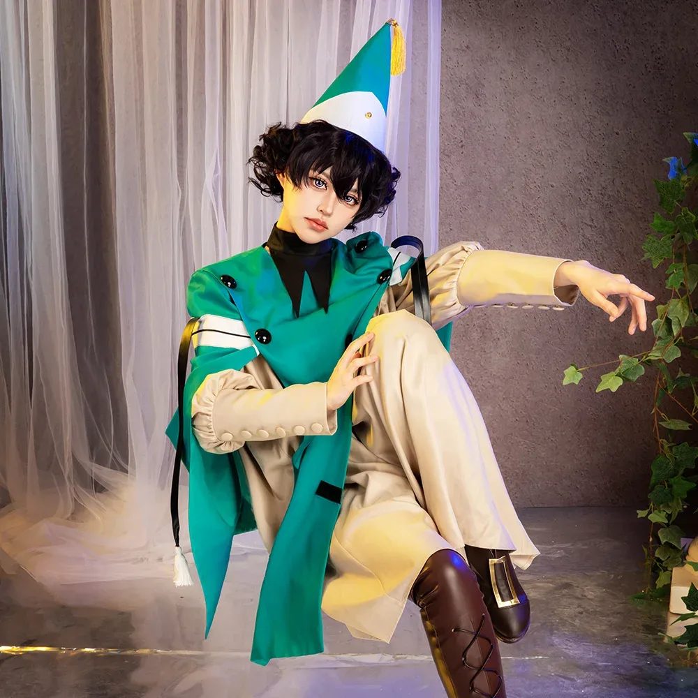 Agott Witch Hat Atelier full body apprentice outfit teal cloak pointed hat reference