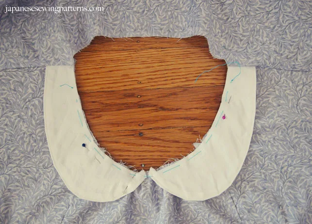 sewing Peter Pan collar interfacing attach reference