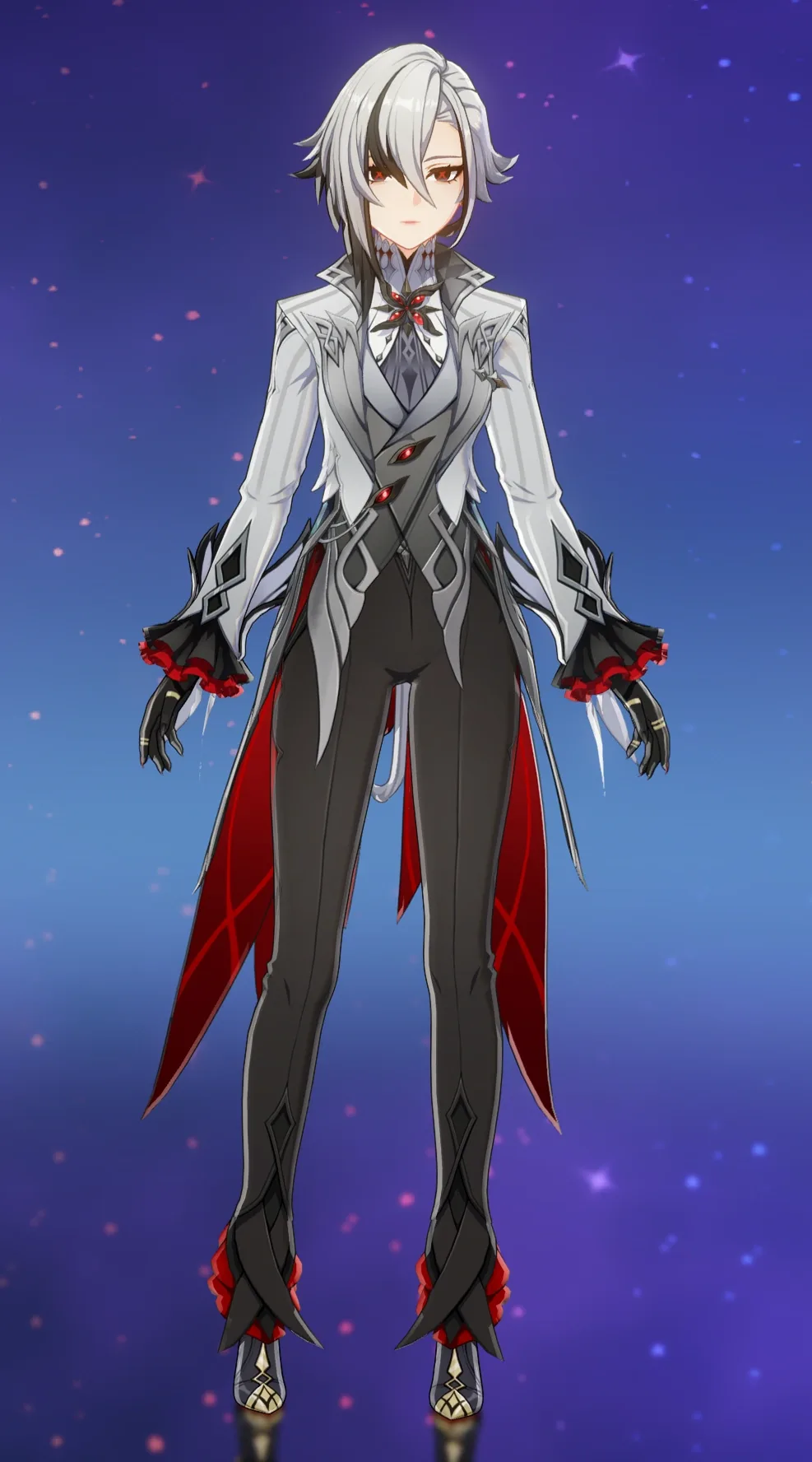 Arlecchino The Knave full body official art Genshin Impact reference