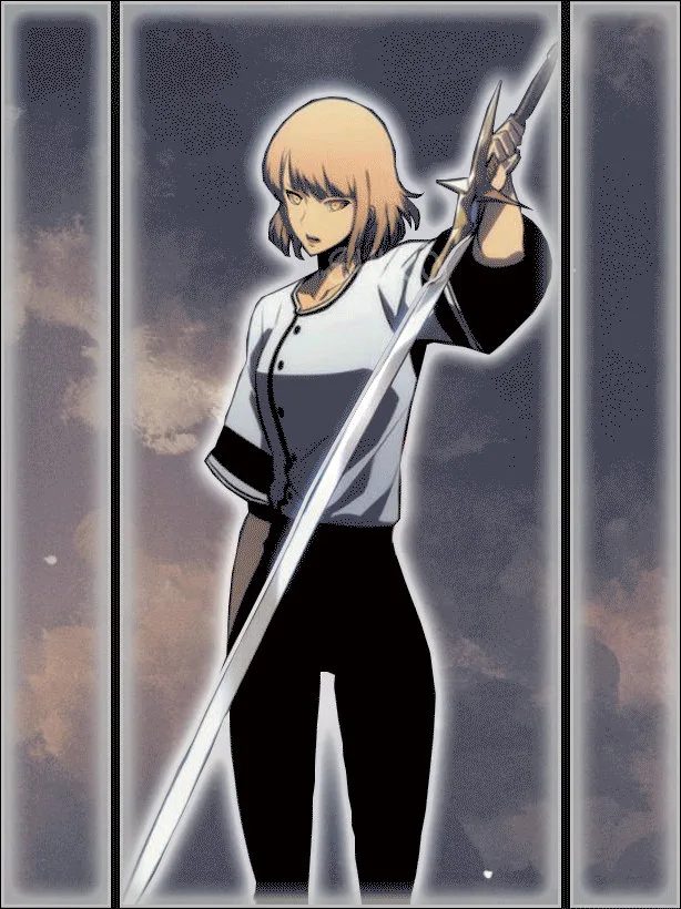 Cha Hae-in Solo Leveling cosplay sword white armor reference