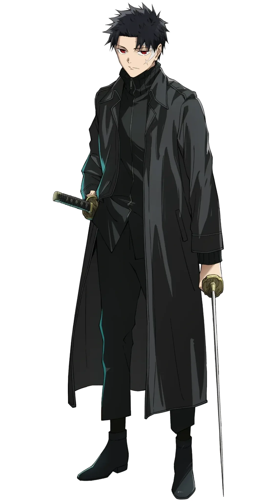 Chihiro Rokuhira full body school uniform katana Kagurabachi manga reference