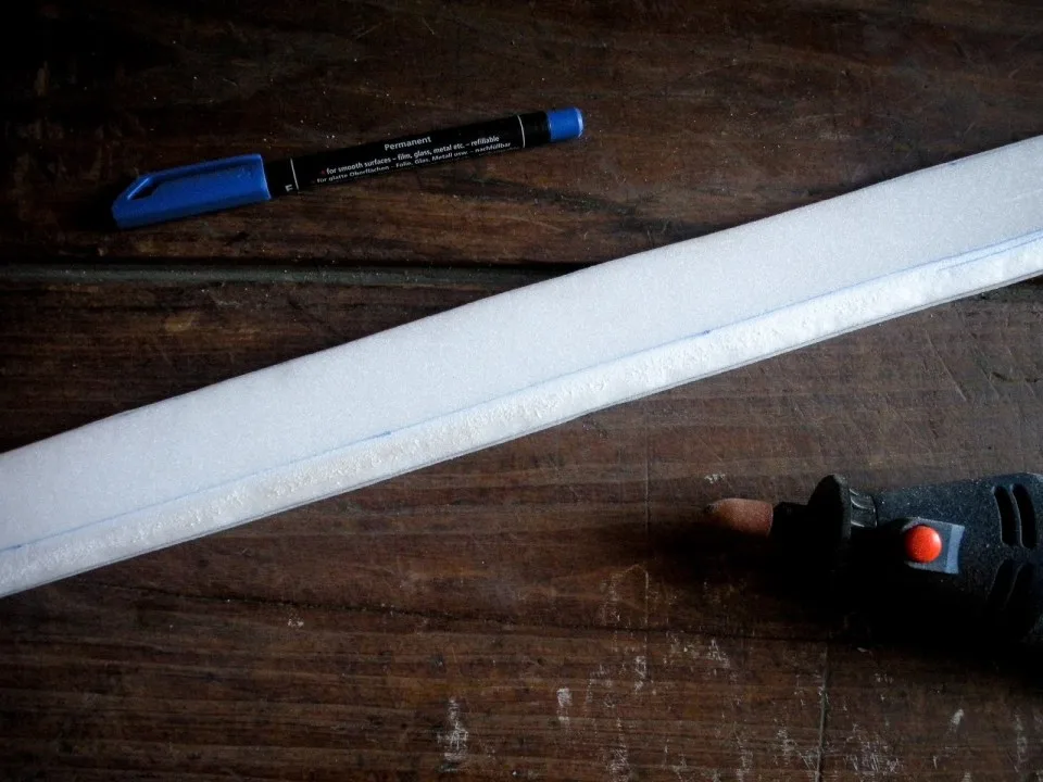 EVA foam katana prop build beveled blade cosplay tutorial reference