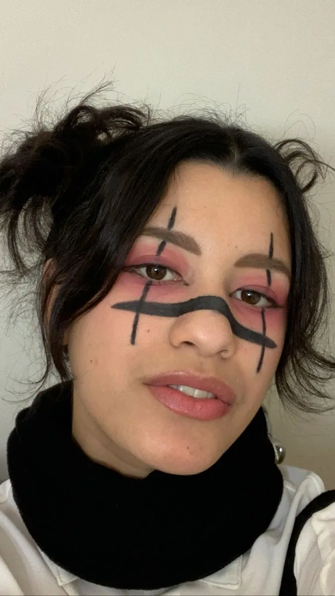 Choso makeup tutorial nose line face markings reference