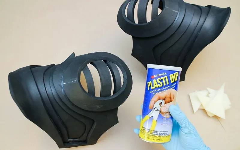 EVA foam armor Plasti-Dip seal metallic paint cosplay technique reference