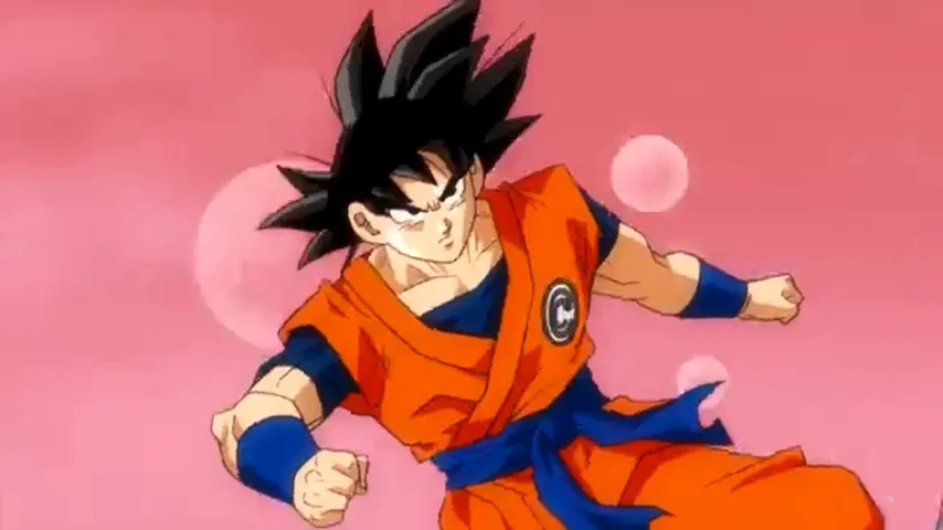 Goku Super Saiyan spiky hair close up reference