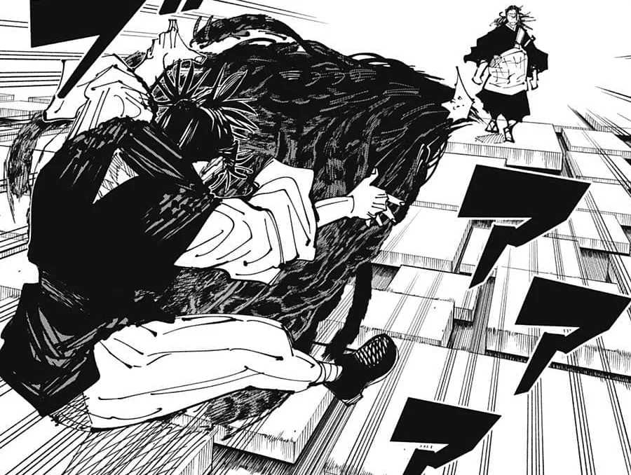 Kenjaku full body exposed brain Jujutsu Kaisen reference