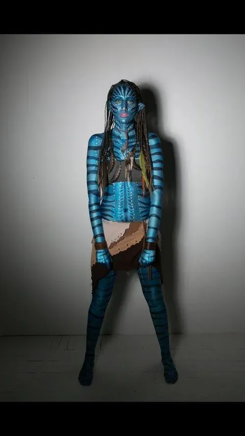body paint cosplay full coverage technique reference