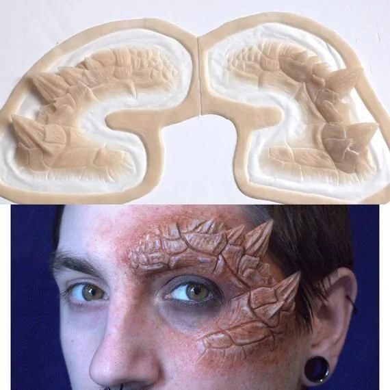 prosthetic application cosplay SFX makeup reference