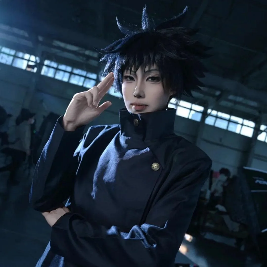 Megumi Fushiguro cosplay navy uniform reference