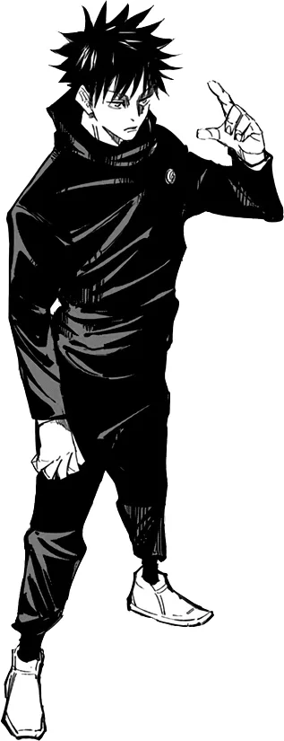 Megumi Fushiguro full body Jujutsu High uniform reference