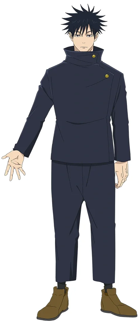 Megumi Fushiguro full body Jujutsu High uniform reference