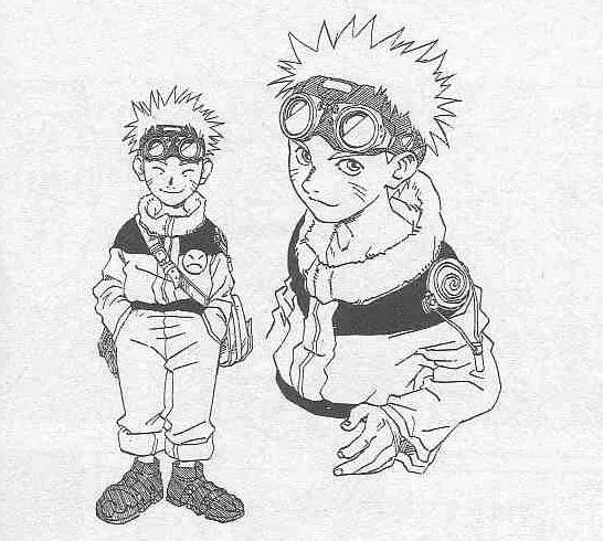 Naruto Uzumaki full body orange jumpsuit headband reference