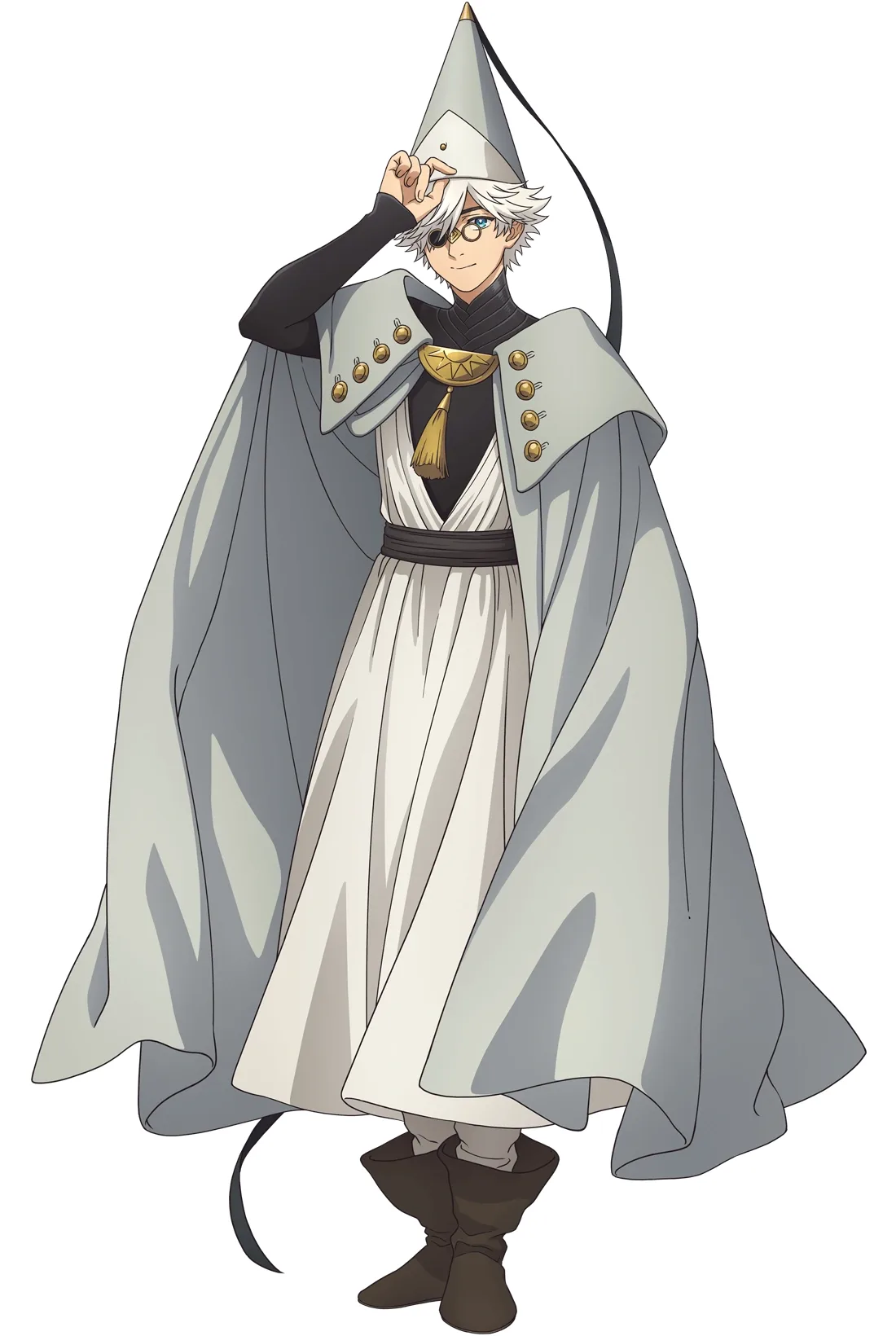 Qifrey Witch Hat Atelier official art full body hat and robes reference