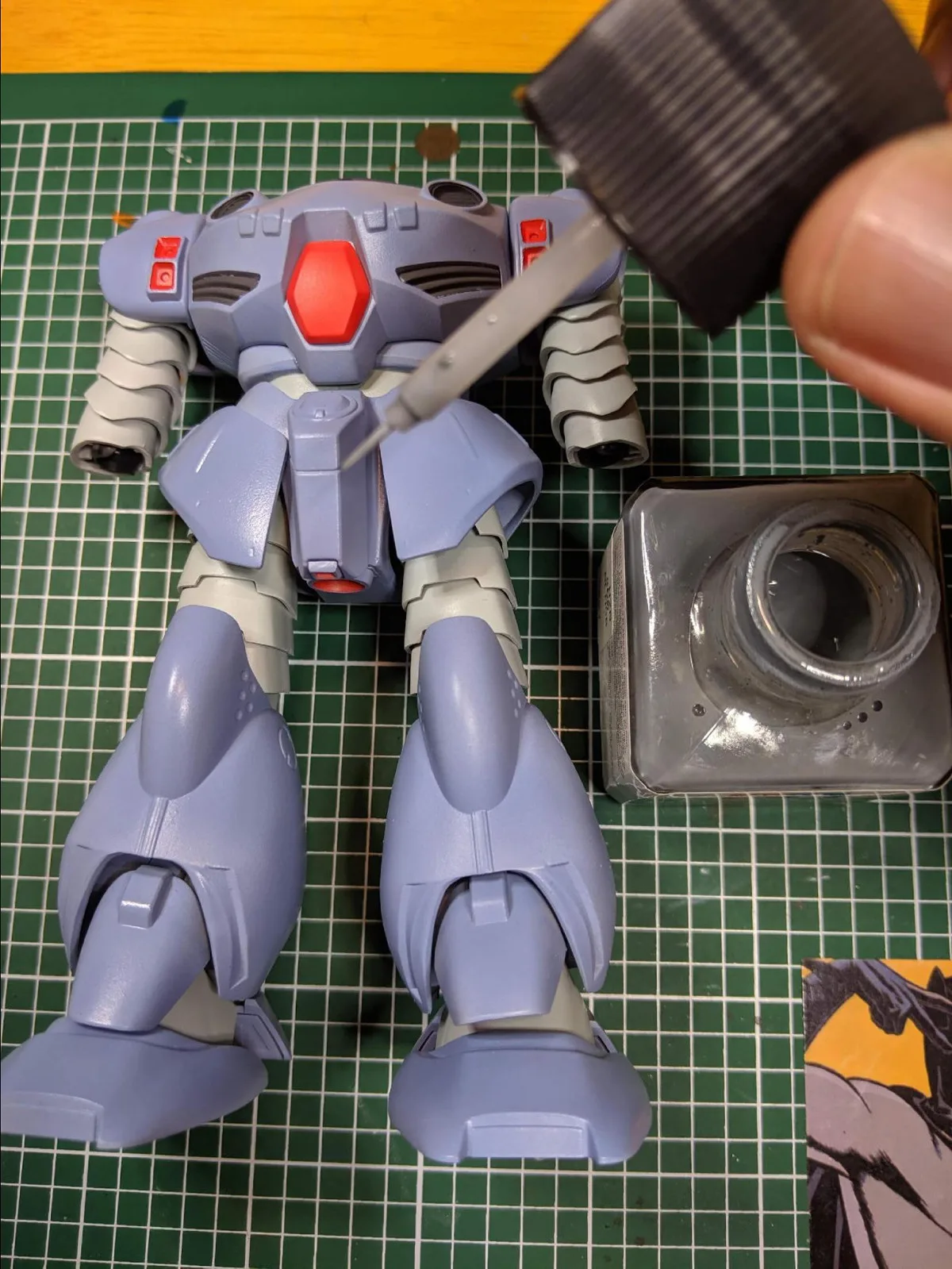 Gunpla panel lining pour type wash application reference