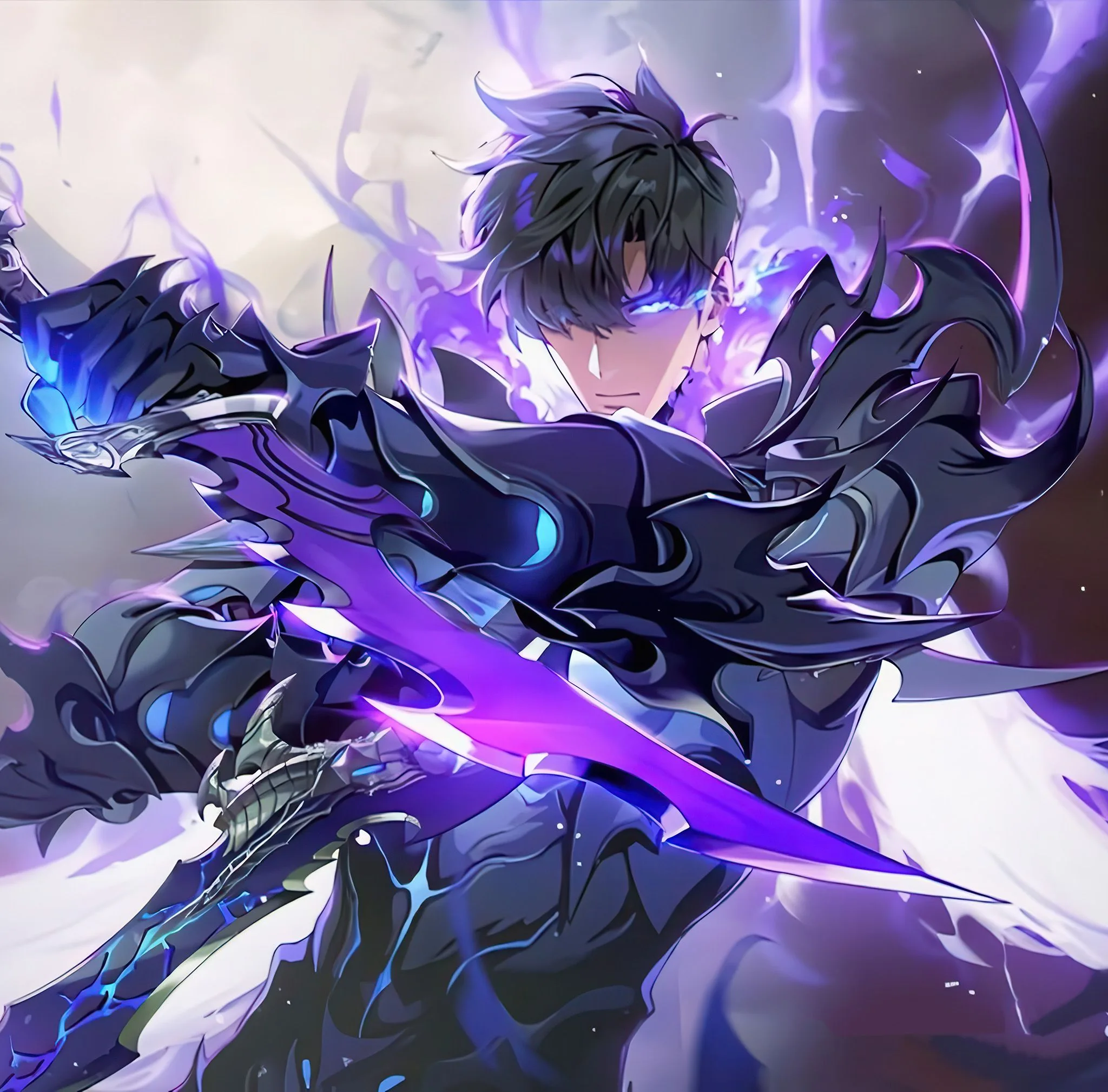 Sung Jinwoo Shadow Monarch cosplay full armor reference