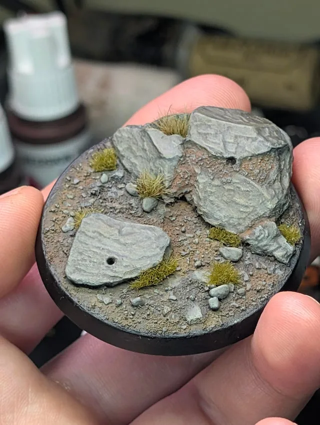 miniature base painting rocks drybrushing reference