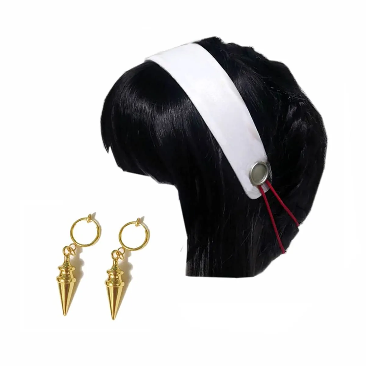 Yor Forger cosplay headband and accessories close up reference